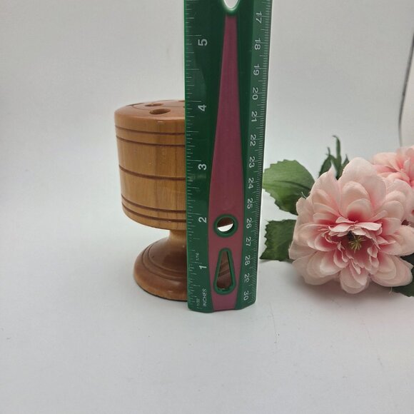 Vintage Handmade Solid Birch Wood Pencil Holder Hand Turned by W C Stewart - Picture 8 of 9
